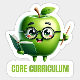 Apple Professor Educational Design Sticker